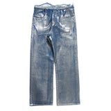 FOIL DENIM PANTS