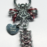 PHEONIX SWORD EARRING IN PINK