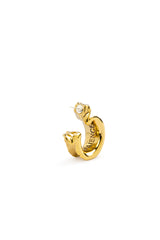 GOLD FAÏENCE LIL HOOPS
