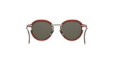 PERSIAN RED ON STAINLESS STEEL ROUND SUNGLASSES