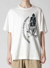 WHITE SINGLE JERSEY PRINT HALF SLEEVE B