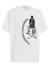 WHITE SINGLE JERSEY PRINT HALF SLEEVE B