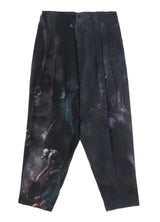 J-8 TUCKS PRINT PANTS