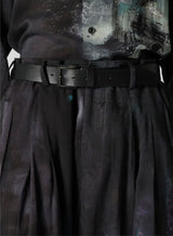 J-8 TUCKS PRINT PANTS