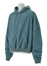 Hooded Minty Windbreaker