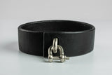 Leather Charm Choker (30mm, MZ+BLK)