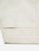 FIBER GREY INTERVEIN LAYERED SHORT-SLEEVE SHIRT