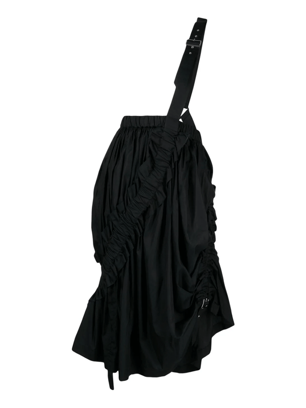 RUCHED DETAILING COTTON SKIRT