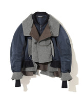 PATCHWORK ZIP-UP BOMBER