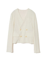 Brushed V-Neck Jacket