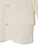 Brushed V-Neck Jacket