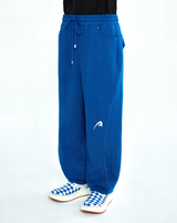 BLUE A-PEEC LOGO SWEATPANTS