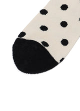 BLACK AND BEIGE MOGOL DOT SOCKS