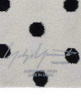 BLACK AND BEIGE MOGOL DOT SOCKS