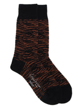 BLACK AND BROWN MOGOL TIGER SOCKS