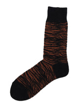 BLACK AND BROWN MOGOL TIGER SOCKS