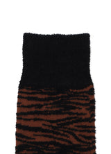 BLACK AND BROWN MOGOL TIGER SOCKS