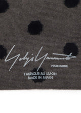 BLACK AND GREY MOGOL DOT SOCKS