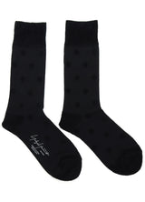 BLACK MOGOL DOT SOCKS