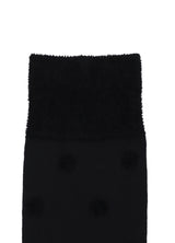 BLACK MOGOL DOT SOCKS