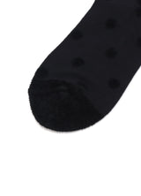 BLACK MOGOL DOT SOCKS