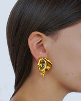 GOLD MAJOLICA EARRINGS