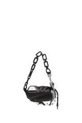 BLACK MATT SILVER OBJECT I02 SHOULDER BAG