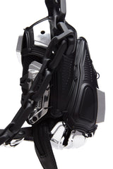 BLACK MATT SILVER OBJECT I02 SHOULDER BAG