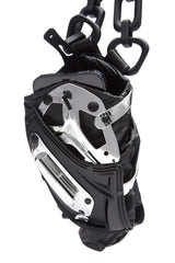 BLACK MATT SILVER OBJECT I51 WRISTLET PHONE BAG