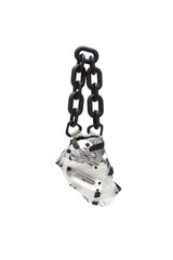 CRYSTAL WATER SILVER OBJECT I51 WRISTLET PHONE BAG