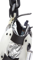 CRYSTAL WATER SILVER OBJECT I51 WRISTLET PHONE BAG