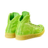 GRIT LIME MID DYED SNEAKERS