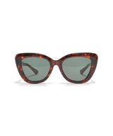 AMBER ACETATE SQUARE SUNGLASSES