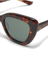 AMBER ACETATE SQUARE SUNGLASSES