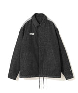 "PSYCHOPHILIA" BACK PRINT VARSITY DENIM JACKET