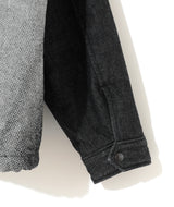 "PSYCHOPHILIA" BACK PRINT VARSITY DENIM JACKET