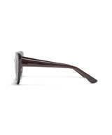 BROWN ACETATE SQUARE SUNGLASSES