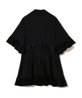 SHORT SLEEVES RUFFLE BLOUSE