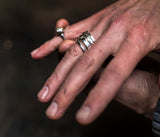 Hammered 4 Ring Combination