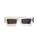 WHITE + CRYSTAL X12 SUNGLASSES