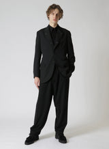 GABARDINE DOUBLE LAPEL JACKET