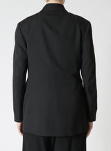 GABARDINE DOUBLE LAPEL JACKET