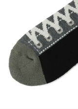 GREY PLAIN STITCH PILE SNEAKER SOCKS