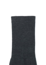 CHARCOAL YARN DYE LONG PILE SOCKS