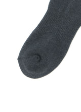 CHARCOAL YARN DYE LONG PILE SOCKS