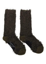 KHAKI BACK THREAD PILE INSIDE SOCKS