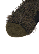 KHAKI BACK THREAD PILE INSIDE SOCKS