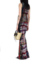 Knitted Mesh Maxi Gown