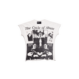THE CYCLE OF ABUSE SHRUNKEN T-SHIRT WOMEN'S