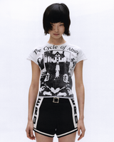 THE CYCLE OF ABUSE SHRUNKEN T-SHIRT WOMEN'S